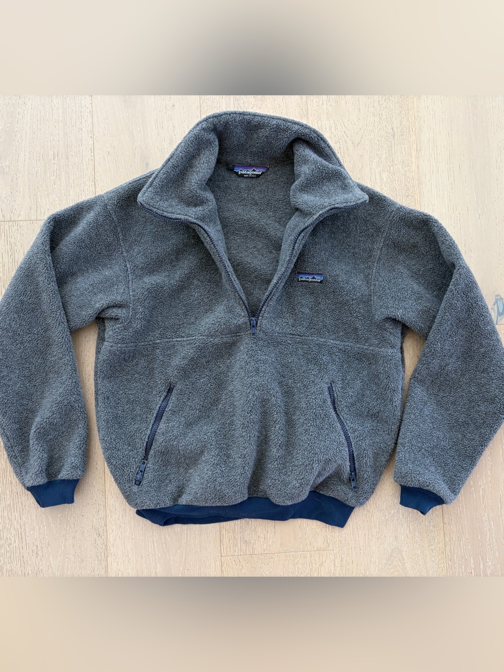 Patagonia RARE Vintage 1980’s Synchilla Fleece Bomber Pullover 1/2 Zip